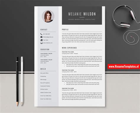 Keep all the important it is highly recommended to keep you cv only one page long, since the usual time a recruiter will spent. Modern CV Template / Resume Template for MS Word ...