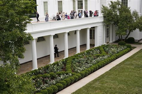 Spruced Up White House Rose Garden Set For First Lady Speech