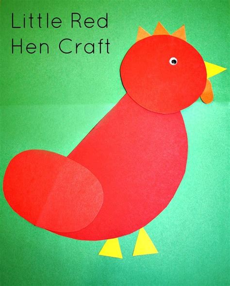 Little Red Hen Craft Fantastic Fun And Learning Red Crafts Little