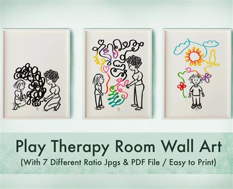 Play Therapy Room Wall Art Play Therapy Posters Play Therapist Wall