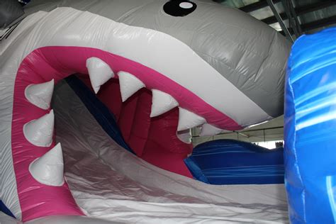 Blue Sky Inflatable Shark Water Slide Rentals Xianghuihe Inflatable