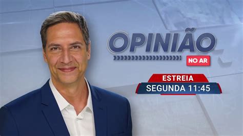 Luís Ernesto Lacombe estreia nesta segunda feira na RedeTV com o Opinião no Ar YouTube