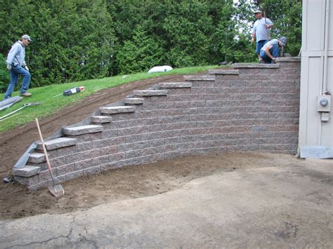 Brick Pavers Construction Retaining Walls And Steps