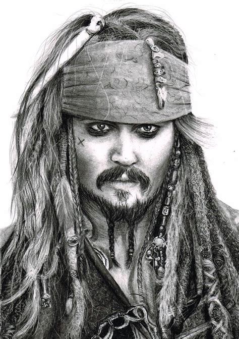 Captain Jack Sparrow Drawing By Rosie Baker Pixels