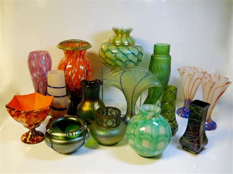 Bohemian Art Glass Groupingwilhelm Kralik Sohncirca 1900 1930