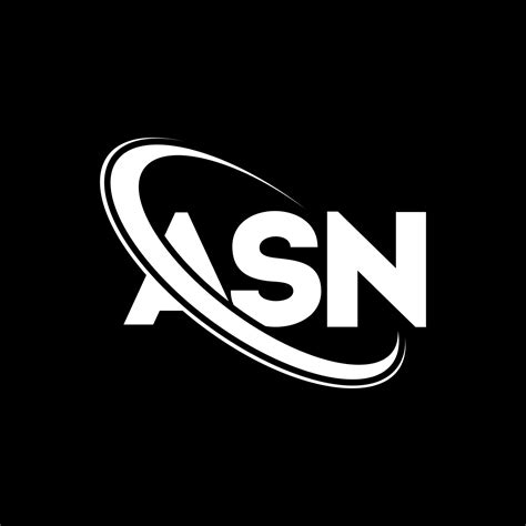 Asn Logo Asn Letter Asn Letter Logo Design Initials Asn Logo Linked With Circle And Uppercase