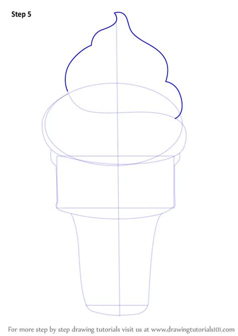 Learn How To Draw Ice Cream Cone Ice Creams Step By Step Drawing Tutorials