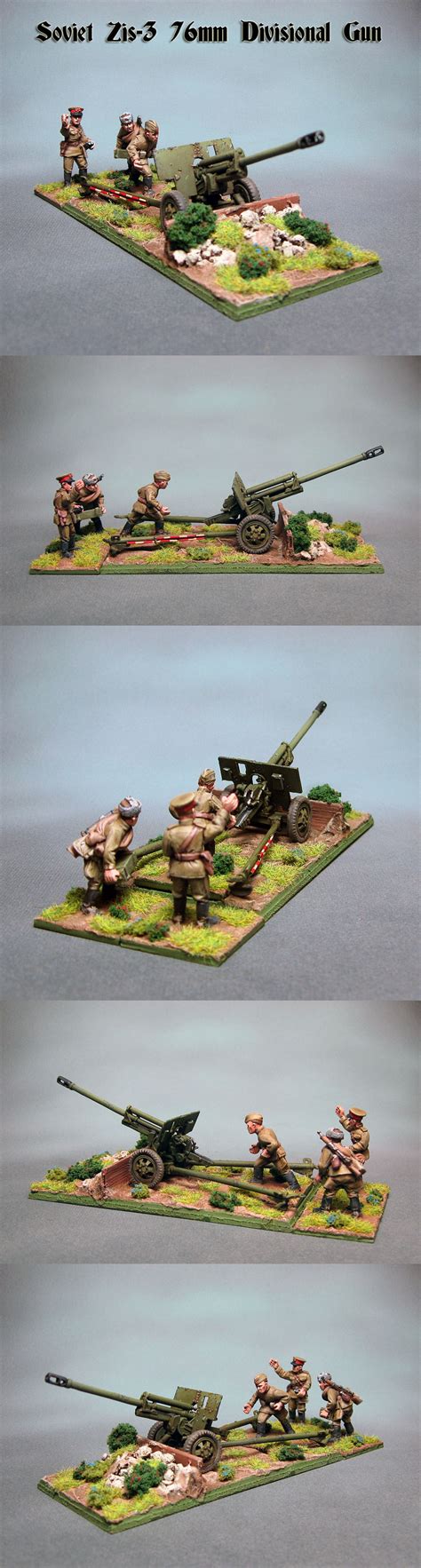 Soviet Zis 3 Divisional Gun Team Bolt Action Miniatures Miniature