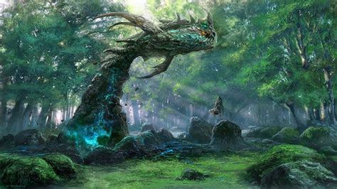 44 Fantasy Forest Wallpaper Hd Wallpapersafari