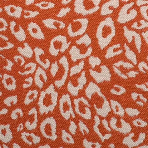 Orange Animal Upholstery Fabric Animal Headboard Material Leopard