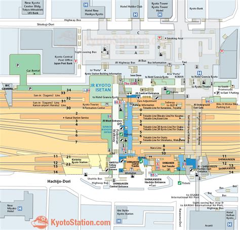 Kyoto Station Map Finding Your Way Kyoto Station