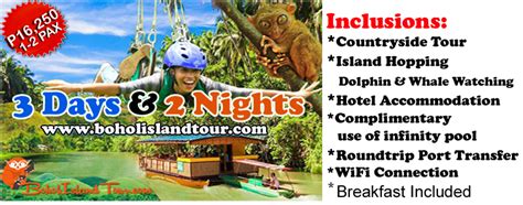 3 Days And 2 Nights Bohol Tour Packages ~ Bohol Island Tour Wow Bohol Package Tours And Travel