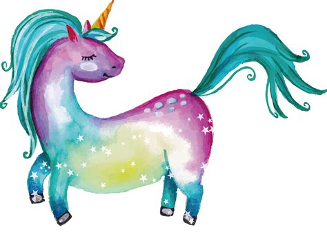 Unicorn Colors Fairytale Fantasies Free Png Clipart Png Images