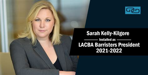 Partner Sarah Kelly Kilgore Installed As Lacba Barristers President