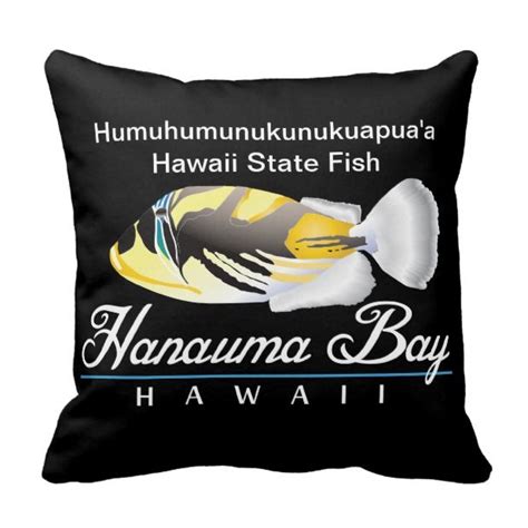 Humuhumunukunukuapuaa Hawaii Pillow Pillows Decorative Throw