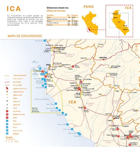 Mapa De Ica By Visit Peru Issuu