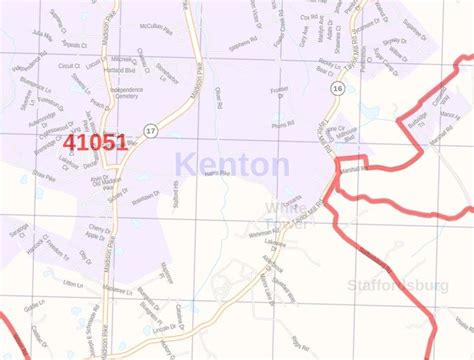 Kenton County Zip Code Map Kentucky