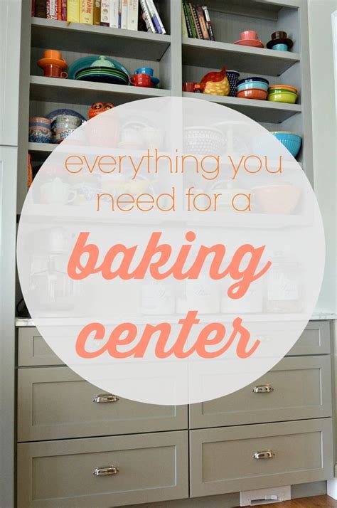 How To Set Up A Baking Center Baking Center Baking Station Baking