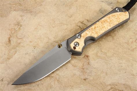 Chris Reeve Knives Large Sebenza Box Elder Burl Inlay Free Shipping