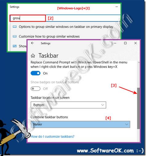 Grouping In The Taskbar On Windows 10