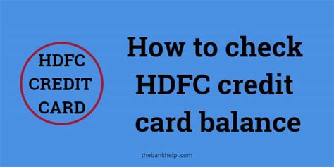 Here's how it differs from other balances on your credit card statement. How to check HDFC credit card balance in just 1 minute