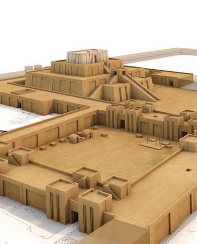 Reconstruction Of The Ziggurat Erected By King Urnamma Dedicated To The