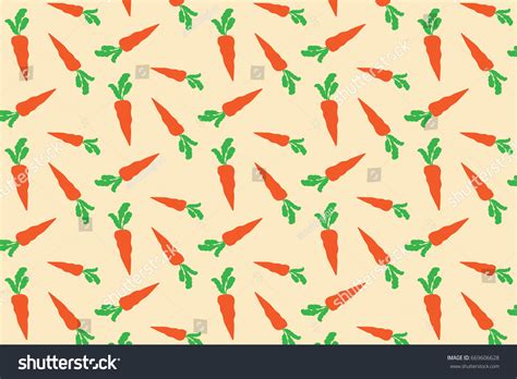 Abstract Carrot Pattern Stock Vector Royalty Free 669606628