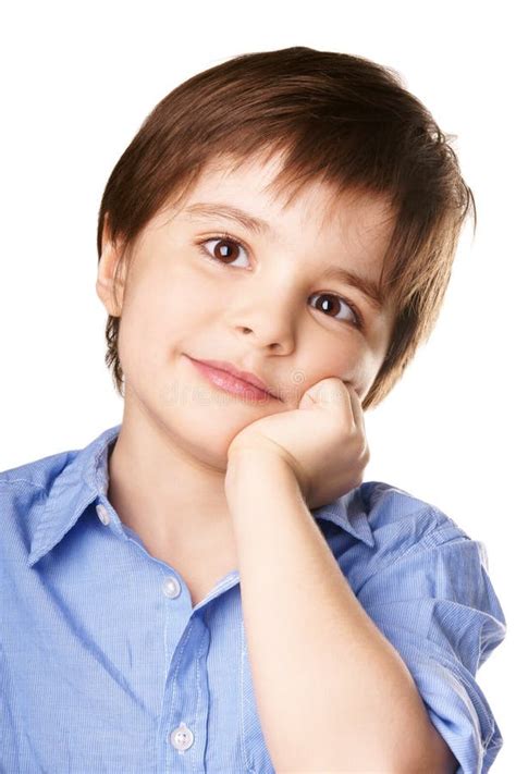 Thoughtful Boy Stock Photo Image Of Adorable Child 28047204