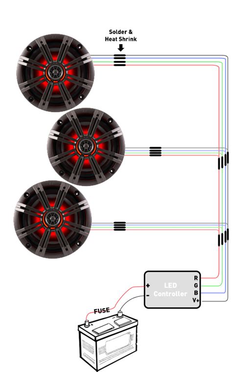 An amp works best when driving a load with the same impedance as the amplifier's wiring two speakers in parallel halves the impedance of one speaker. Kicker Subwoofer Wiring Diagram / Wiring Subwoofers Speakers To Change Ohm S Abtec Audio Lounge ...