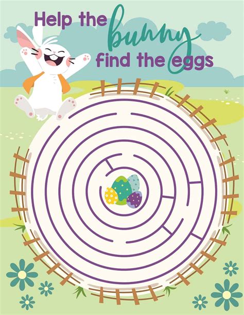 Free Easter Maze Printables Printable Word Searches