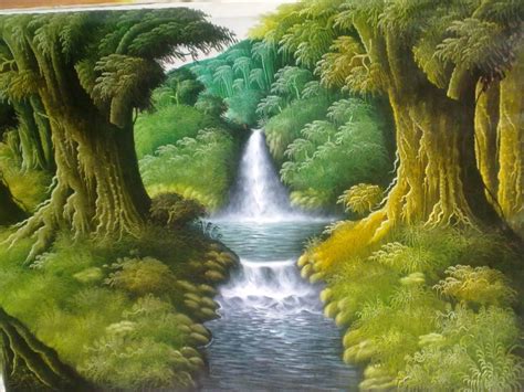 Tren Gaya 62+ Gambar Lukisan Air Terjun