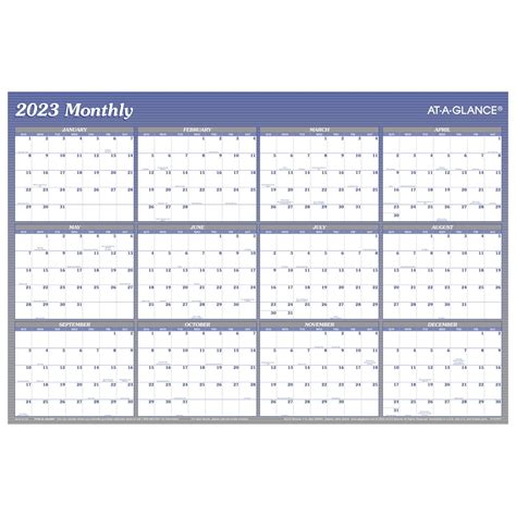 At A Glance 2023 Erasable Calendar Dry Erase Wall Planner 36 X 24
