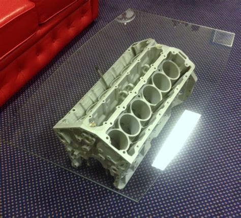 Top Gear Table Made Of A Jaguar V12 Engine Block 109 X 70 X 37 Cm