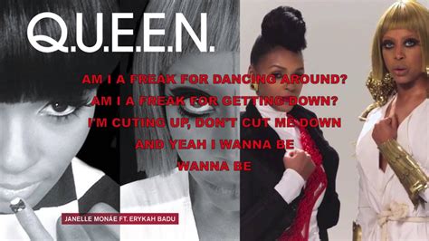 Janelle Monáe Queen Feat Erykah Badu Lyrics Youtube