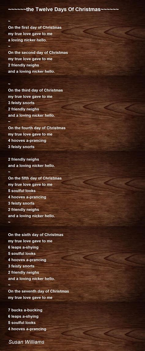 The Twelve Days Of Christmas~~~~~~ ~~~~~~the Twelve Days Of Christmas