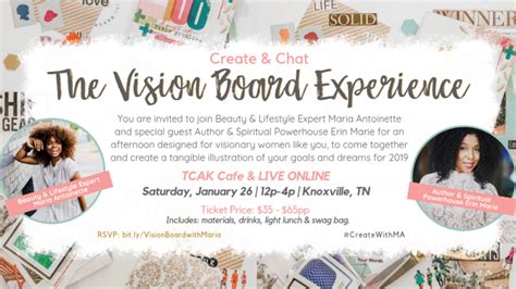 Create And Chat The Vision Board Experience Event And Livestream
