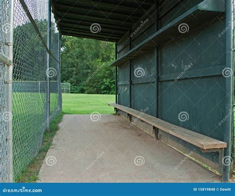 Baseball Dugout Stock Photo Image Of Bench Dugout Fence 15819848