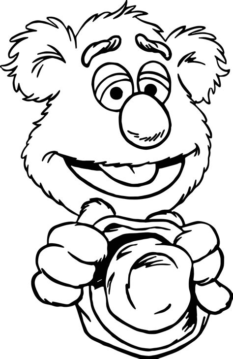 Fozzie Bear Coloring Pages Baby Fozzie Bear Coloring Pages