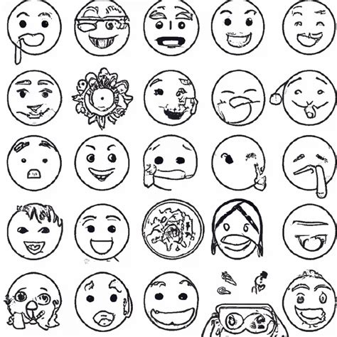 Desenhos de Emojis para Colorir Diversão Criativa