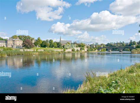 River Tweed At Kelso Scottish Borders Scotland Stock Photo Alamy