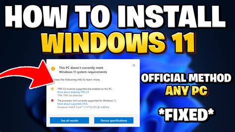 How To Install Windows 11 On Any Pc Official Method Load Fps