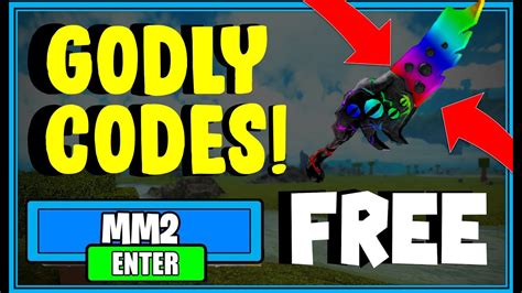 All New Murder Mystery 2 Codes New Godly Knife Roblox Codes Youtube