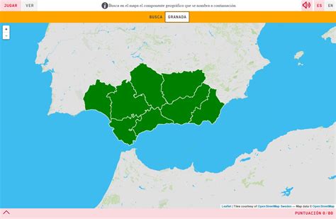 Mapa Para Jugar ¿dónde Está Provincias De Andalucía Mapas Interactivos