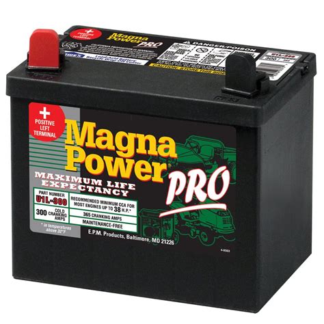 Magna Power 12 Volt 365 Amp Lawn Mower Battery At
