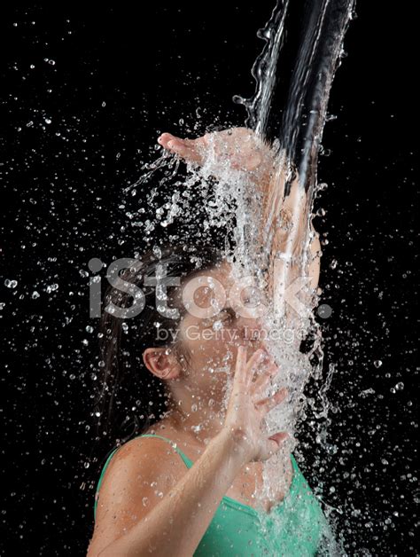 Water Splash On Woman Face Stock Photo Royalty Free Freeimages