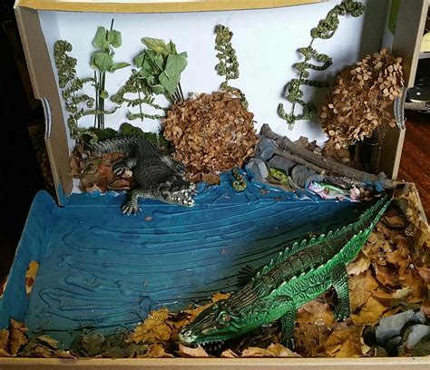 How to make a water balloon origami. diorama wetlands | Habitats projects, Diorama kids ...