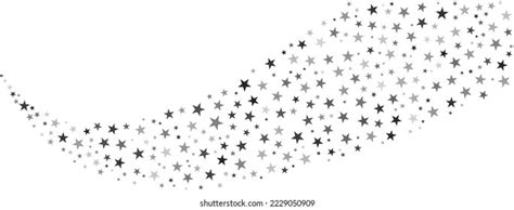 Black Silver Stars On White Background Stock Vector Royalty Free