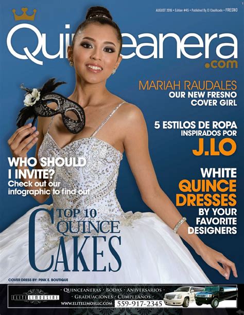 Quinceanera.com Magazine Cover - August 2016 - Quinceanera