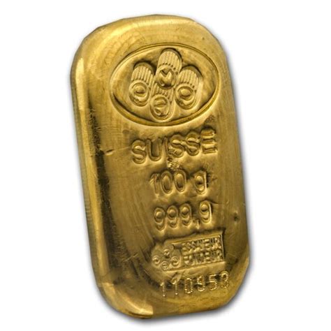 100 Gram Pamp Suisse Gold Bar 9999 Fine Ebay