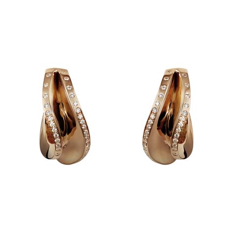 Paris Nouvelle Vague Earrings Luxury Earrings Cartier Earrings Pink And Gold
